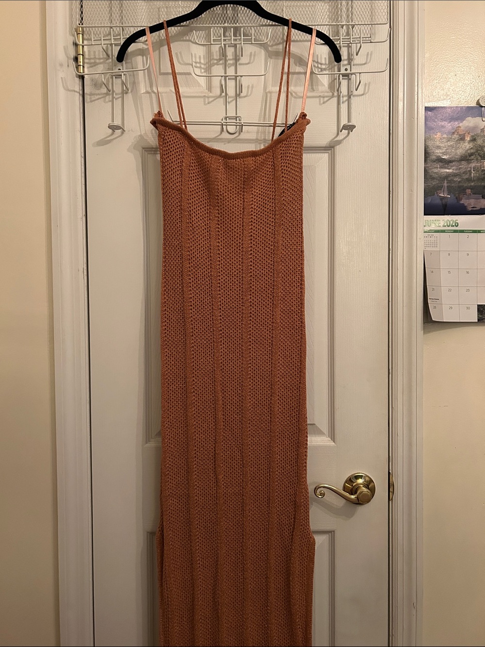 Jluxlabel Rust Cabana Views Crotchet Dress size: small